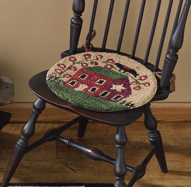 Red House Hooked Chair Pad - Park Designs - The Fox Decor